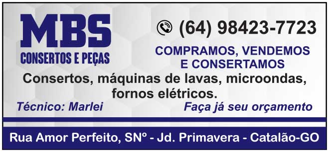 MBS Consertos e Peças | Conserto de Máquina de Lavar | Conserto de Geladeira - Catalão MBS Consertos e Peças | Conserto de Máquina de Lavar | Conserto de Geladeira - Catalão